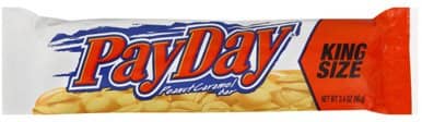 (S2-01) US - Hershey Payday - King Size 3.4 oz x 18 units