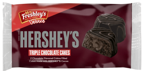 (S2-02) US - Mrs. Freshley's - Hershey - Triple Chocolate Cake 3.5oz (99g) x 8 Units (Best Before April 28, 2025)
