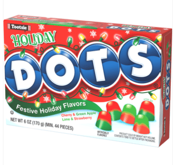 XMAS - HOLIDAY DOTS Theater Box - 6oz (170g) X 12 Units