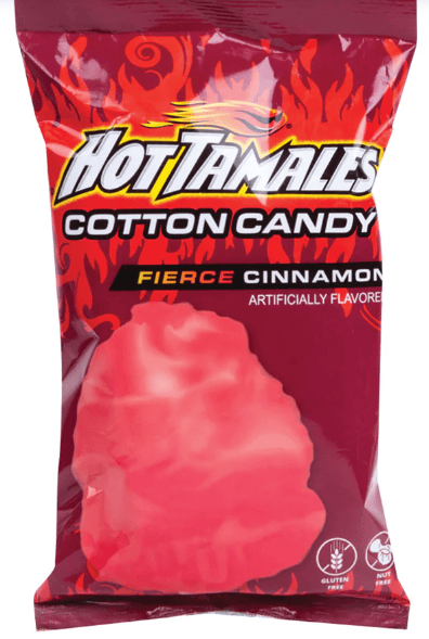 Hot Tamale Cotton Candy - 3 oz x 12 Bags