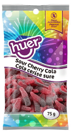 (S3-04) Huer - PEG 75g Bag - Bottles Cherry Cola - Sour x 12 units
