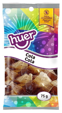Huer - PEG 75g Bag - Bottles Cola - Not Sour x 12 units