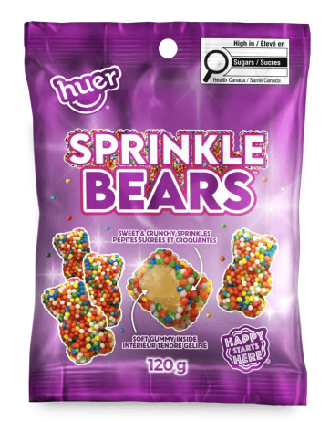 Huer - Peg Bag - Sprinkle Bears 120g x 15 units