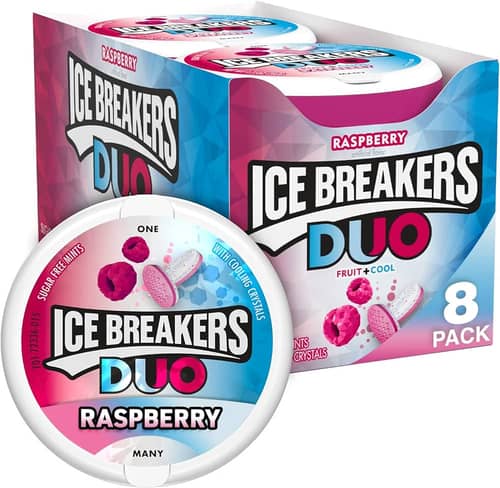 US - Ice Breakers Duo Mints - Raspberry 1.3oz (37g) x 8 Units