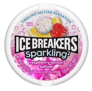 US - ICE BREAKERS Sparkling Raspberry Lemon Seltzer -1.5 oz X 8 Units