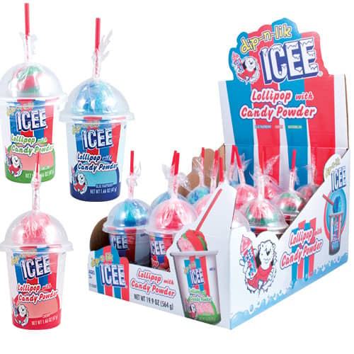 Koko ICEE Dip-N-Lik Lollipop with Candy Powder x 12 units