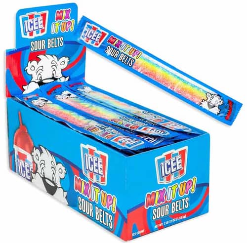 CHINA - KOKO ICEE SOUR BELTS 0.35OZ X 125 UNITS