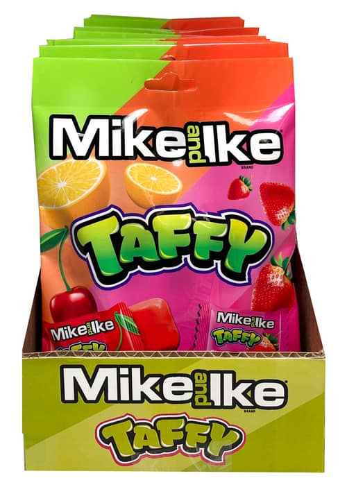 Turkey - Mike & Ike Mini Taffy Peg Bag 3.8oz(108g) x 24 Units(2x12)