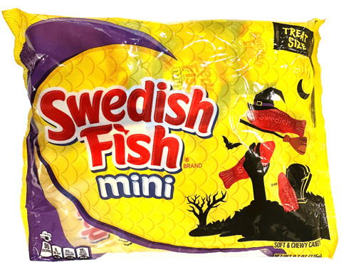 Halloween - Single Swedish Fish Treat Size Mix Bag - 9.7oz(275g) x 1 Bag