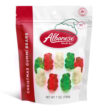 Xmas - Albanese Gummi Gusset Bag - Holiday Bear - 7oz(198g) x 6 Units