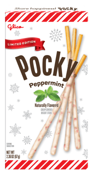 Pocky LE Peppermint Chocolate Biscuit Sticks - 2.36oz(67g) X 10 Units