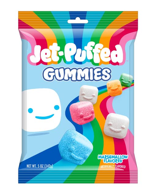 Brazil - Jet-Puffed Gummy Peg Bag 5oz(142g) x 24 Units (2x12)