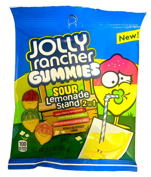 US - Jolly Rancher Gummies - Sour Lemonade Bag - 6.5oz (184g) x 12 units