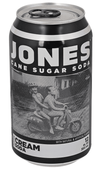 Beverage - Jones - Cane Sugar Soda - CREAM SODA 12 fl oz (355ml) x 24 units (Buyer is responsible if drinks may leak during shipping and weather)