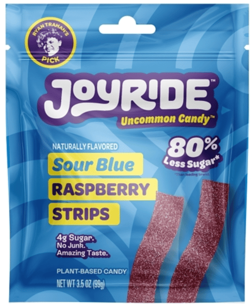 Mexico - Joyride - Blue Raspberry Strips - Sour 3.5oz (99g) x 10 pouches
