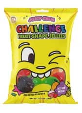 Juicy Chew Challenge Fruit Shape Jellies Peg Bag - 9.85oz (279g) X 30 Units