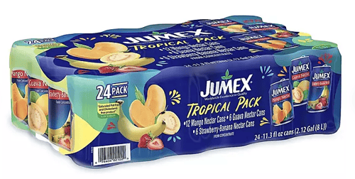 US - Beverage -Jumex Tropical Variety Pack 11.3 fl oz (335ml) x 24 Cans (Guava Nectar x 6 Cans, Strawberry Banana Nectar x 6 Cans,  Jumex Mango Nectar x 12 Cans) ( (Buyer is responsible if drinks may leak during shipping and weather)