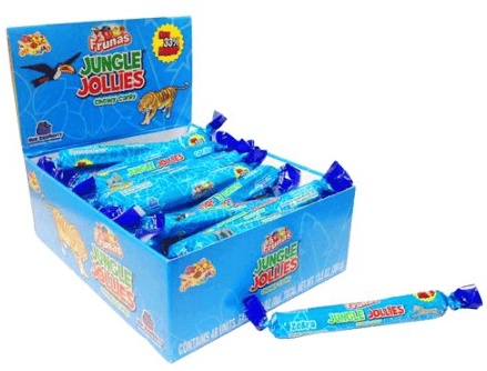 Albert's Jungle Jollies Blue Raspberry 0.28oz (8g) x 48 Units