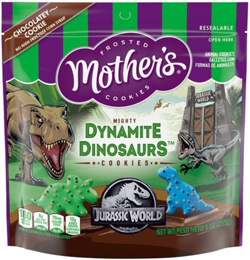 US - Mother Cookies - Jurassic World - Dynamite Dinosaurs 9oz (255g) x 12 Units
