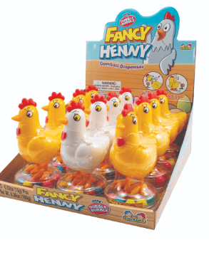 CHINA - Kidsmania Fancy Henny Dubble Bubble Dispenser  0.53oz x 12 Units