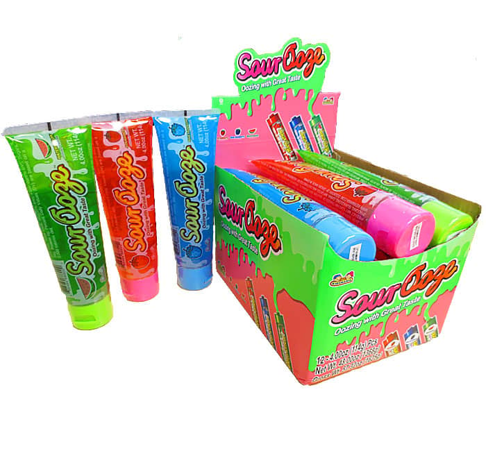 (S1-04) Kidsmania Ooze Tube - Sour Assorted x 12 units