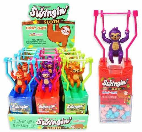 KIDSMANIA SWINGIN SLOTH 0.49OZ X 12 UNITS