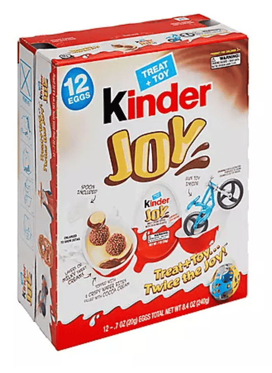 (S1-10) Kinder Joy Chocolate Surprise Egg x 12 units