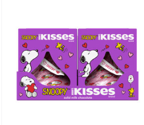 Valentine - Hershey Milk Chocolate KISSES Snoopy & Friends Gift Box - 1.45oz (41g) x 24 Units