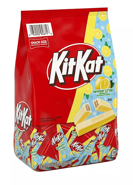 (S4-03) Us - KIT KAT - Lemon Crisp Wafer Snack Size (61 Pieces) 30.38oz (861g) x 1 Unit