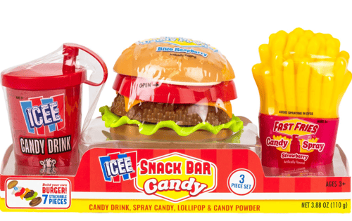 KoKo - ICEE Snack Bar Candy 3pc set (Fries, Burger, Slushie) x 8 set
