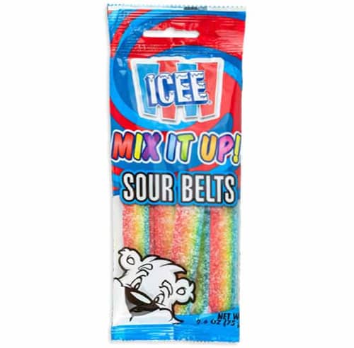 SPAIN - KoKo ICEE Sour Belts Peg Bag 2.64oz x 20 units