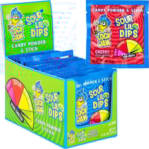 CHINA - KOKO LOCK JAW SOUR Lil Dips SINGLES 0.31OZ X 36 UNITS