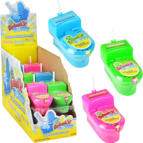 CHINA - Koko Splash Potty Dip-N-Lik Pop with Liquid Candy  x 12 Units