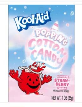 China - Kool-Aid Popping - Cotton Candy Peg Bag - 1oz(28g) x 12 Units