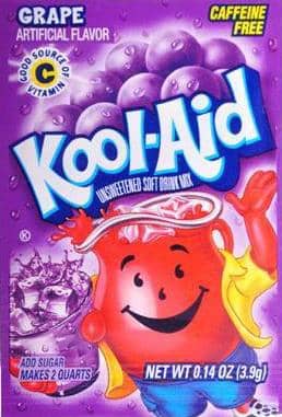 Kool-Aid unsweetened 2QT - Grape x 48 units