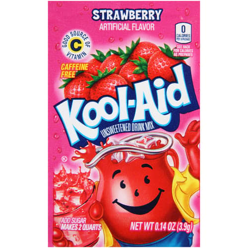 Kool-Aid unsweetened 2QT - Strawberry x 48 units