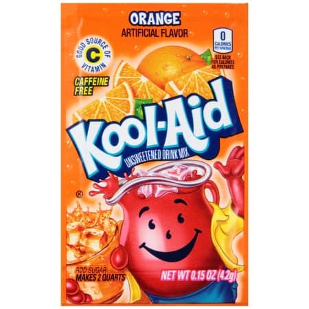 Kool-Aid unsweetened 2QT - Orange x 48 units