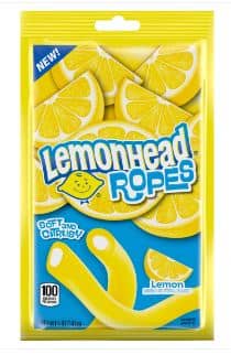 US - Lemonheads Ropes Candies Peg Bag - 5oz(142g) x 12 Units