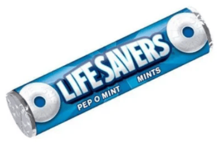 Lifesavers Hard Roll Peppermint .84 oz 20 units