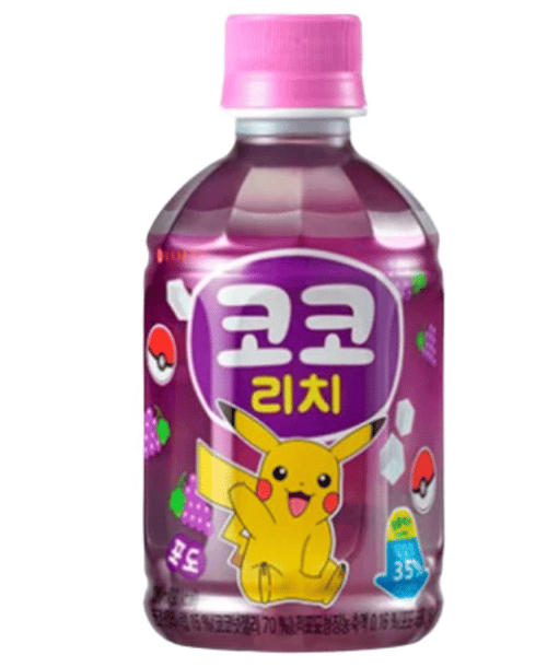 BEVERAGE - Korea - POKEMON LOTTE Coconut Jelly - Rich GRAPE 280ml x 24 UNITS (Buyer is responsible if drinks may leak during shipping and weather)