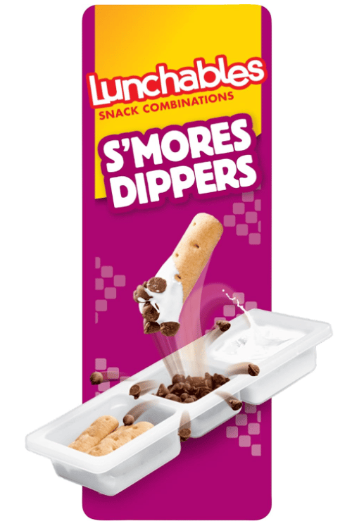 US - Lunchables Smores Dippers with Choco Chip, Marshmallow Creme & Graham Sticks 2.3oz x 12 units