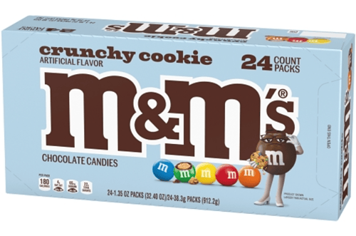 US - M&M - Crunchy Milk Chocolate Single 1.35oz (38.3g) x 24 Units