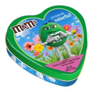 Valentine - Frankford M&M Heart Tin 7