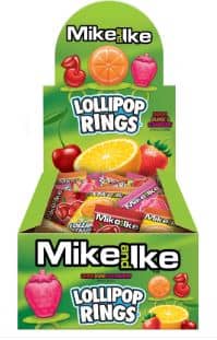 MEXICO- Mike & Ike Lollipop Rings .42oz (12g) x 48 Units