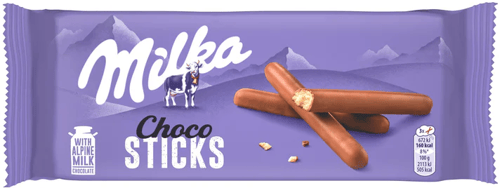 (S4-03) Milka Choco Sticks 112g x 20 Units (Best Before 11 August 2025)
