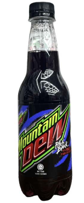 Beverage - Mountain Dew - Pitch Black 400ml x 24 units (Buyer is responsible if drinks may leak during shipping and weather) (Best before june 19,2026)