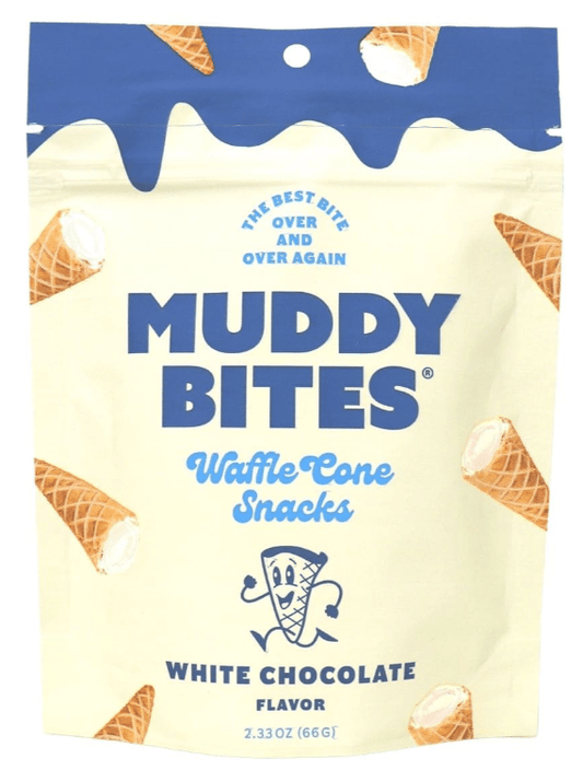 (S7-08) Muddy Bites - White Chocolate 2.33oz (66g) x12 bags