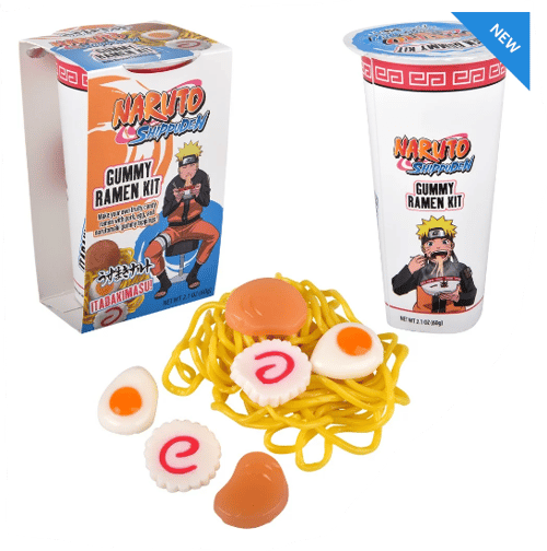 CHINA - NARUTO SHIPPUDEN GUMMY RAMEN KIT 2.1OZ (60G) X 6 UNITS
