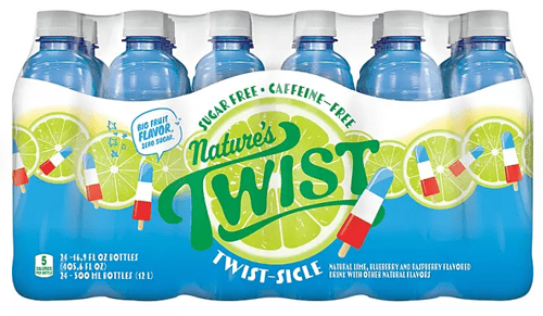 US - BEVERAGE - Nature Twist - Twist-sicle 16.9 fl OZ (500ML) x 24 UNITS (Buyer is responsible if drinks may leak during shipping and weather)