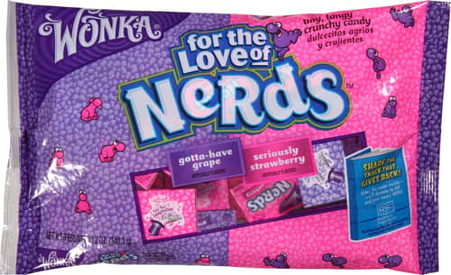 Nerds Grape/Strawberry Laydown Bags 12oz (340g) 12 Units